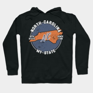 North Carolina My State Patriot State Tourist Gift Hoodie